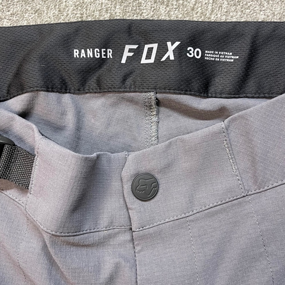 Fox Racing Ranger Mountain Bike Shorts Mens 30 Gray MTB Ripstop Zipper Pockets - Picture 3 of 12